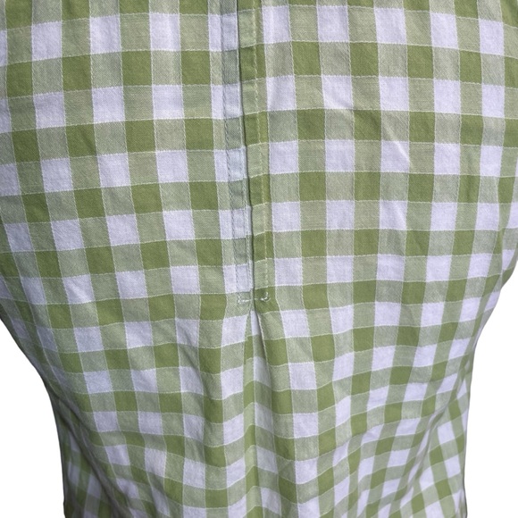 Vintage DCC Missy gingham checked short sleeve blouse 100%‎ cotton size small - Picture 5 of 8